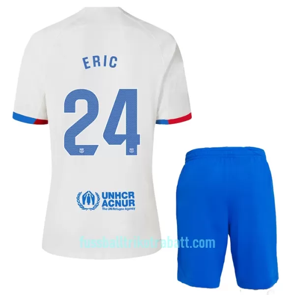 Günstige FC Barcelona Eric 24 Kindertrikot Auswärts 2023/24 Kurzarm