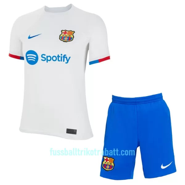 Günstige FC Barcelona Kindertrikot Auswärts 2023/24 Kurzarm