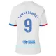 Günstige FC Barcelona Lewandowski 9 Kindertrikot Auswärts 2023/24 Kurzarm
