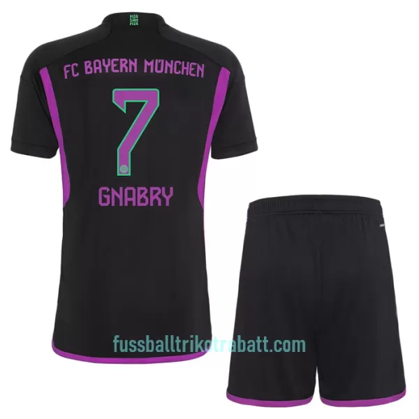 Günstige FC Bayern München Gnabry 7 Kindertrikot Auswärts 2023/24 Kurzarm