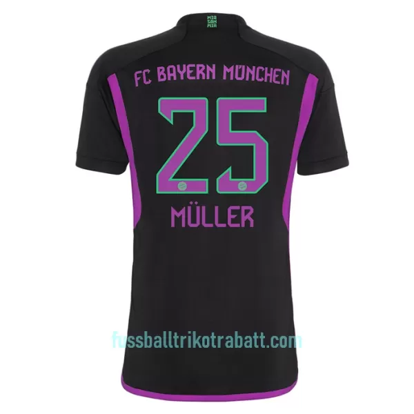 Günstige FC Bayern München Muller 25 Herrentrikot Auswärts 2023/24 Kurzarm