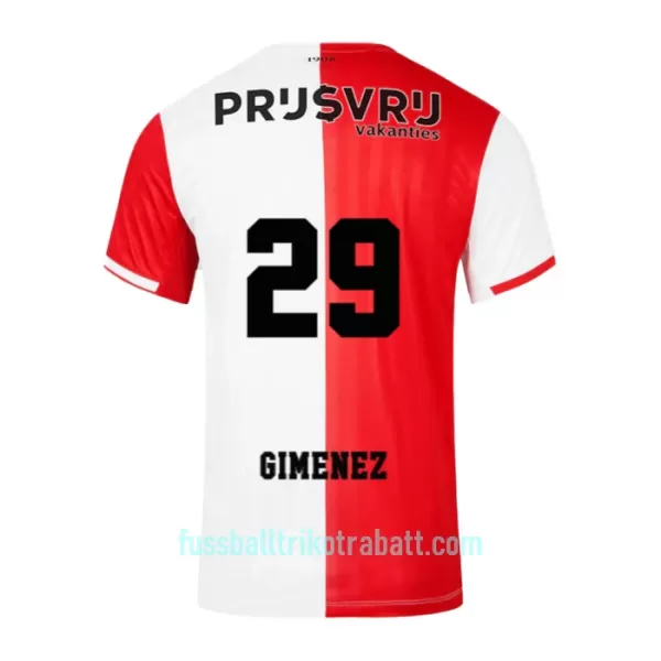 Günstige Feyenoord Gimenez 29 Herrentrikot Heim 2023/24 Kurzarm
