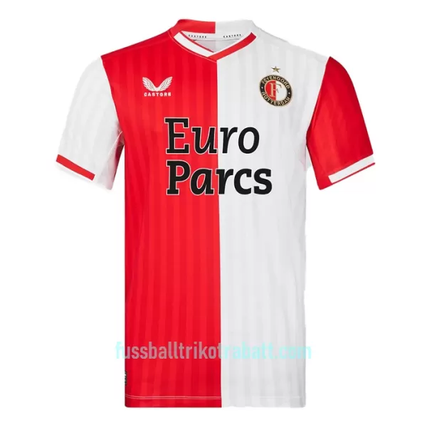 Günstige Feyenoord Gimenez 29 Herrentrikot Heim 2023/24 Kurzarm