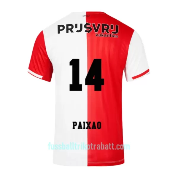 Günstige Feyenoord Paixao 14 Herrentrikot Heim 2023/24 Kurzarm