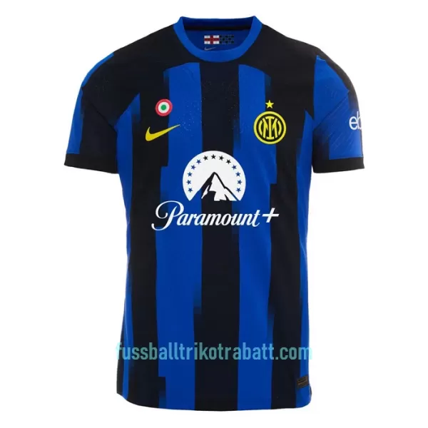 Günstige Inter Mailand Bastoni 95 Herrentrikot Heim 2023/24 Kurzarm