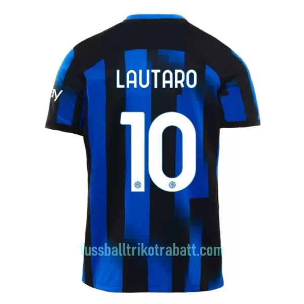 Günstige Inter Mailand Lautaro Martinez 10 Kindertrikot Heim 2023/24 Kurzarm