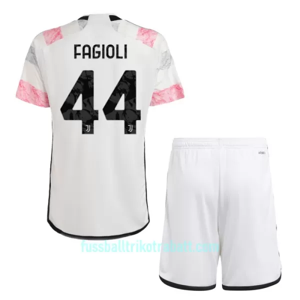 Günstige Juventus Turin Fagioli 44 Kindertrikot Auswärts 2023/24 Kurzarm
