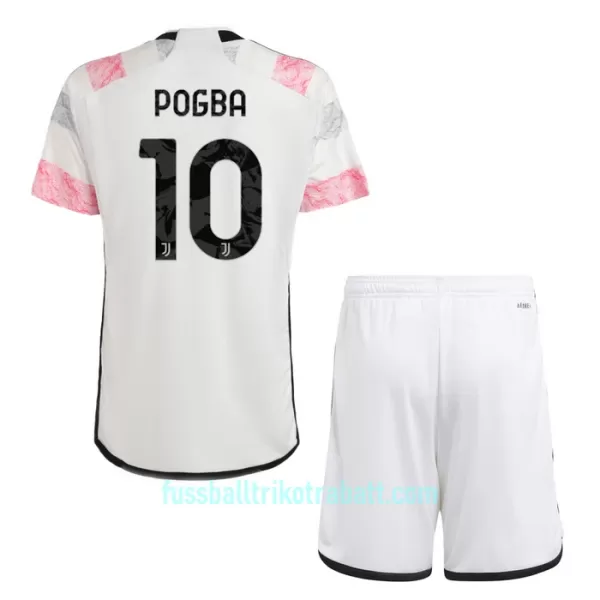 Günstige Juventus Turin Pogba 10 Kindertrikot Auswärts 2023/24 Kurzarm