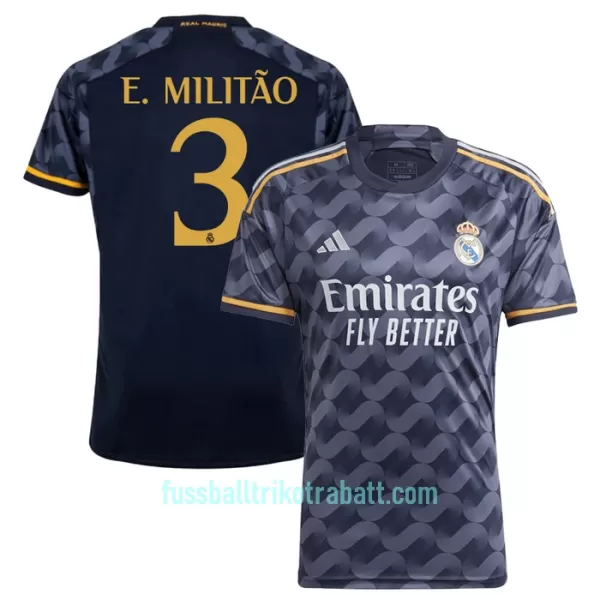 Günstige Real Madrid E. Militao 3 Herrentrikot Auswärts 2023/24 Kurzarm