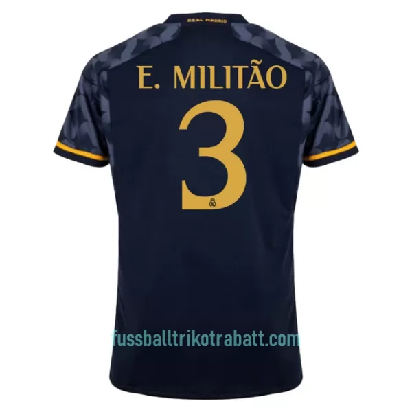 Günstige Real Madrid E. Militao 3 Herrentrikot Auswärts 2023/24 Kurzarm