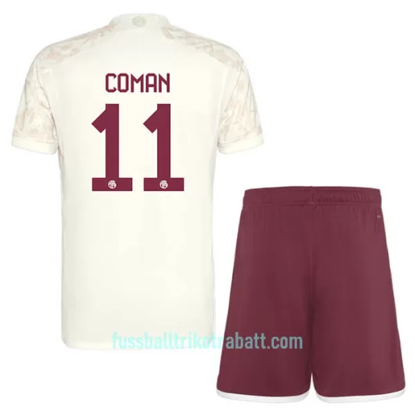 Günstige FC Bayern München Coman 11 Champions League Kindertrikot Ausweich 2023/24 Kurzarm