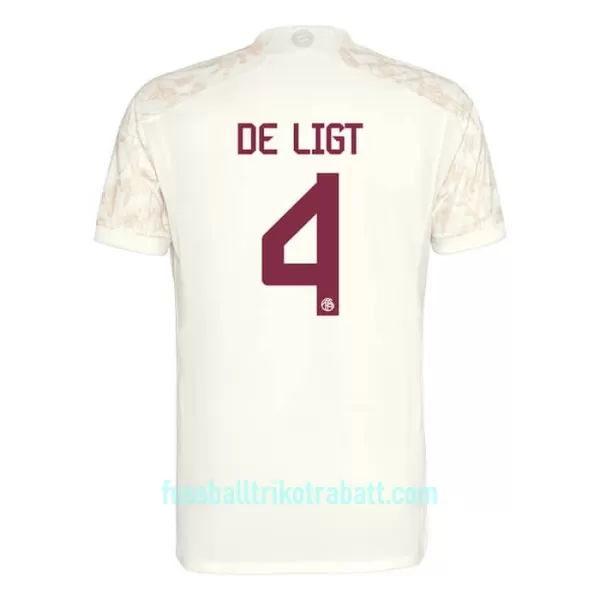 Günstige FC Bayern München De Ligt 4 Champions League Kindertrikot Ausweich 2023/24 Kurzarm