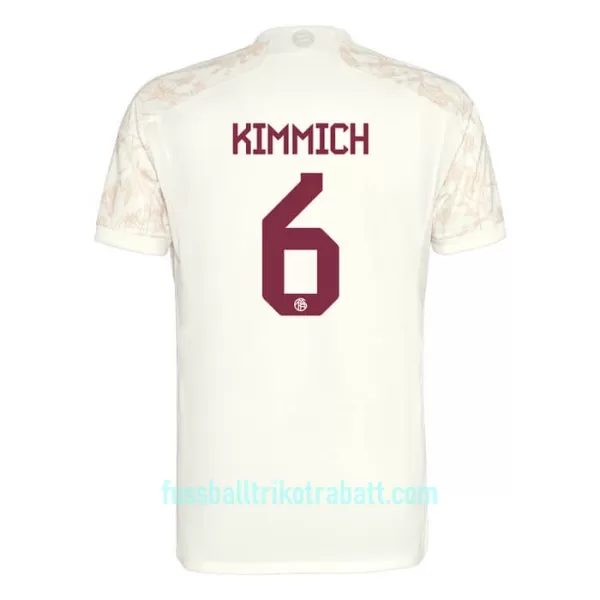 Günstige FC Bayern München Kimmich 6 Champions League Kindertrikot Ausweich 2023/24 Kurzarm