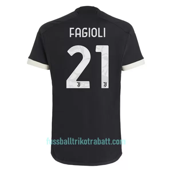 Günstige Juventus Turin Fagioli 21 Herrentrikot Ausweich 2023/24 Kurzarm
