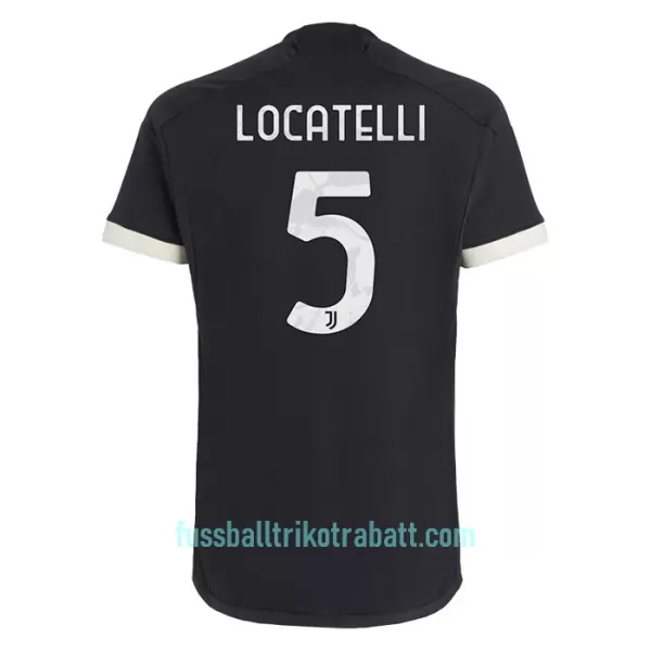 Günstige Juventus Turin Locatelli 5 Herrentrikot Ausweich 2023/24 Kurzarm