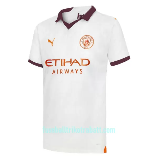 Günstige Manchester City Champions 23 Herrentrikot Auswärts 2023/24 Kurzarm