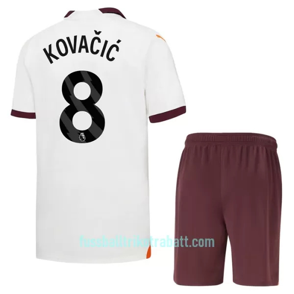 Günstige Manchester City Kovacic 8 Kindertrikot Auswärts 2023/24 Kurzarm