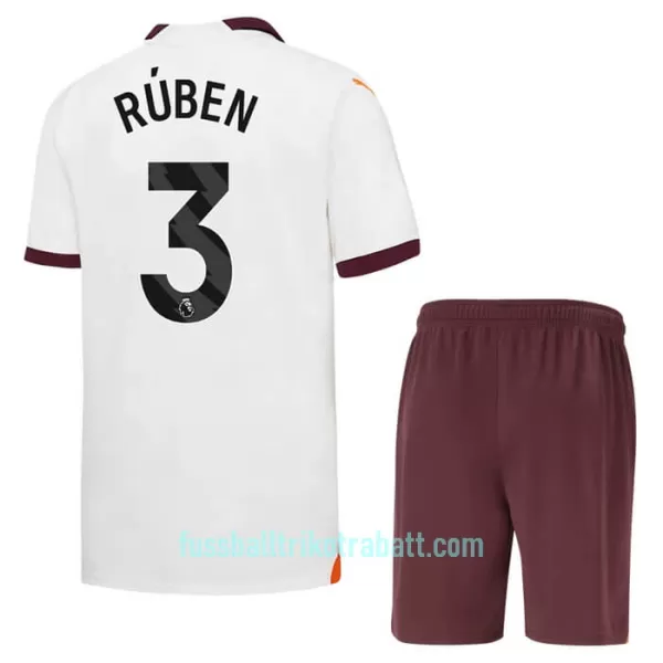 Günstige Manchester City Ruben 3 Kindertrikot Auswärts 2023/24 Kurzarm