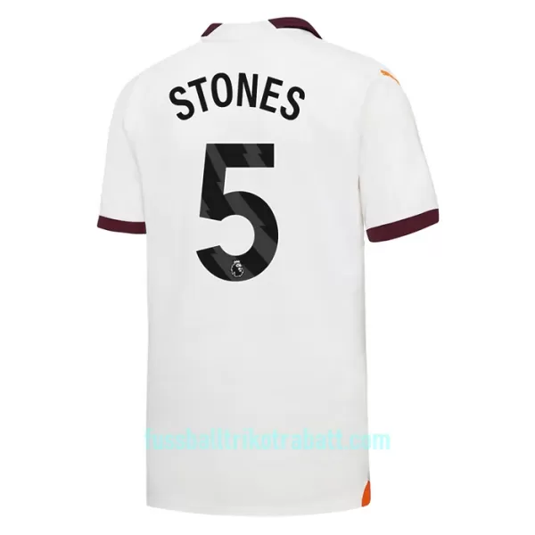 Günstige Manchester City Stones 5 Herrentrikot Auswärts 2023/24 Kurzarm