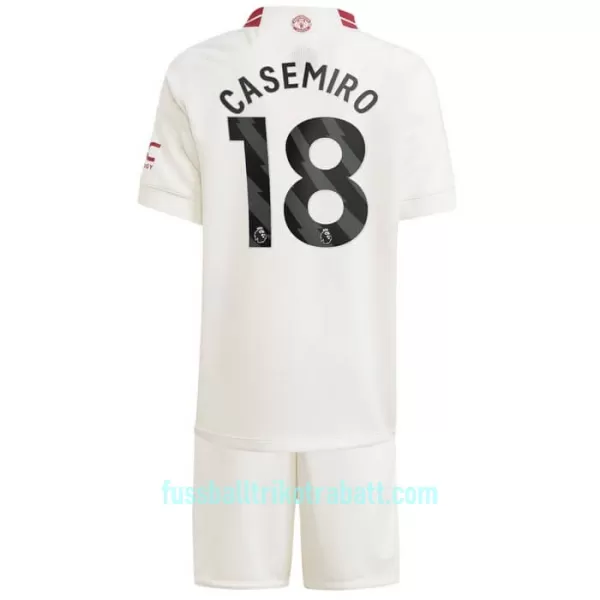 Günstige Manchester United Casemiro 18 Kindertrikot Ausweich 2023/24 Kurzarm
