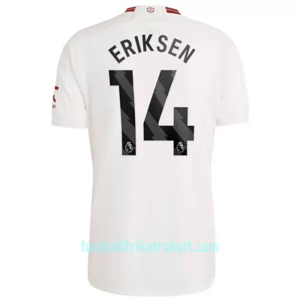 Günstige Manchester United Eriksen 14 Herrentrikot Ausweich 2023/24 Kurzarm