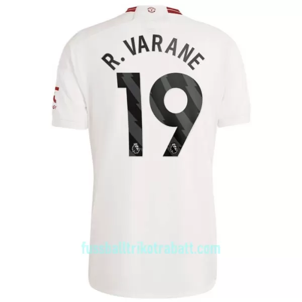 Günstige Manchester United R. Varane 19 Herrentrikot Ausweich 2023/24 Kurzarm