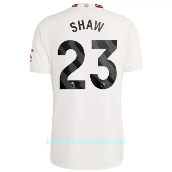 Günstige Manchester United Shaw 23 Herrentrikot Ausweich 2023/24 Kurzarm