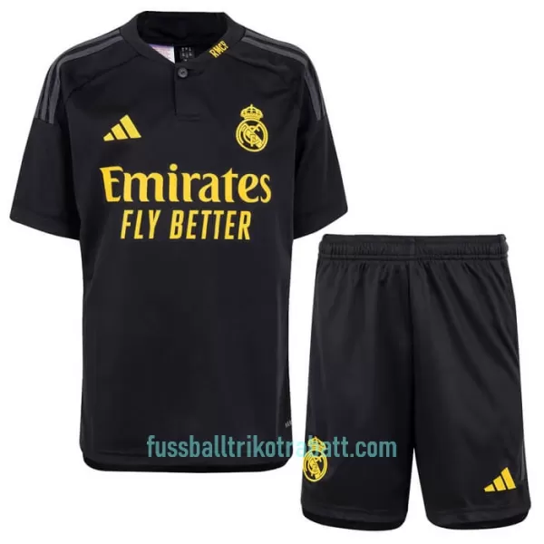 Günstige Real Madrid Kindertrikot Ausweich 2023/24 Kurzarm