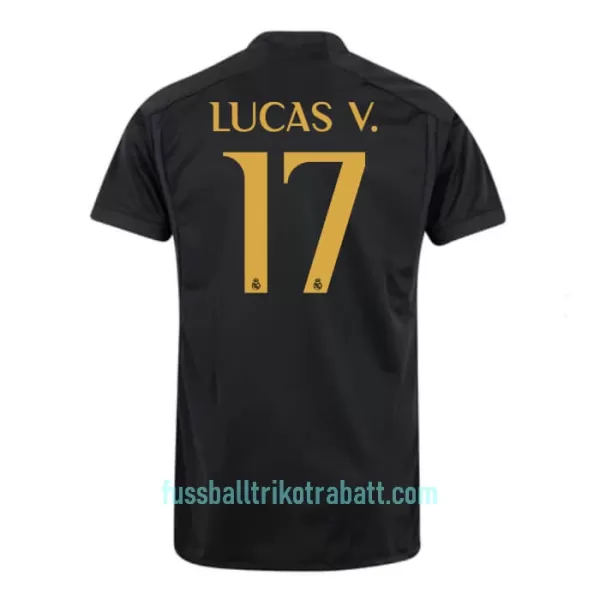 Günstige Real Madrid Lucas V. 17 Herrentrikot Ausweich 2023/24 Kurzarm