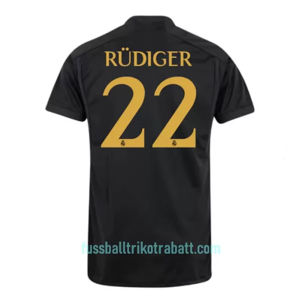 Günstige Real Madrid Rudiger 22 Herrentrikot Ausweich 2023/24 Kurzarm