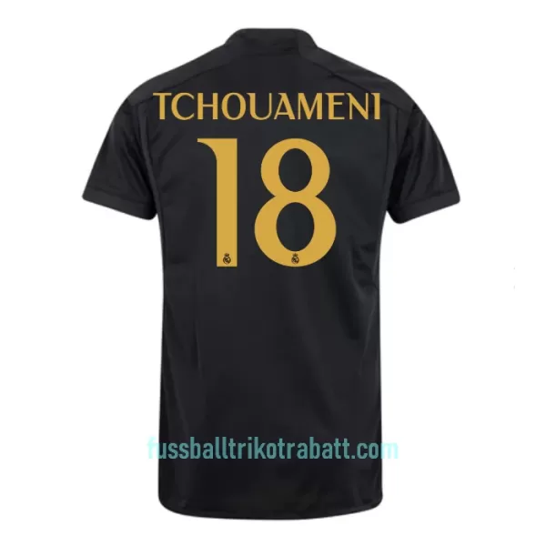 Günstige Real Madrid Tchouameni 18 Herrentrikot Ausweich 2023/24 Kurzarm