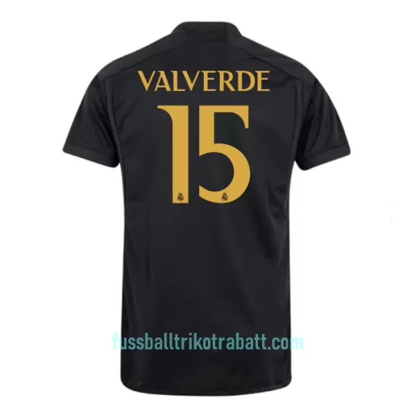 Günstige Real Madrid Valverde 15 Herrentrikot Ausweich 2023/24 Kurzarm