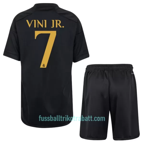Günstige Real Madrid Vini Jr. 7 Kindertrikot Ausweich 2023/24 Kurzarm