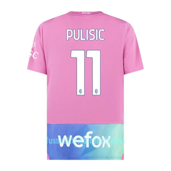 Günstige AC Mailand Pulisic 11 Herrentrikot Ausweich 2023/24 Kurzarm