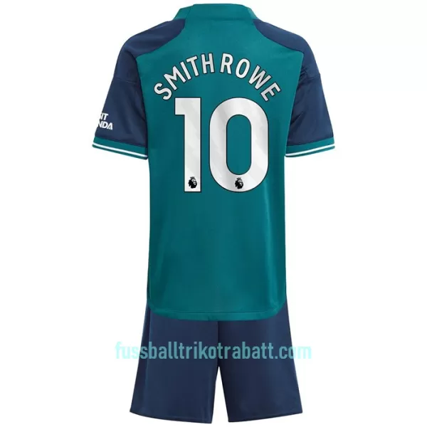 Günstige Arsenal Smith Rowe 10 Kindertrikot Ausweich 2023/24 Kurzarm