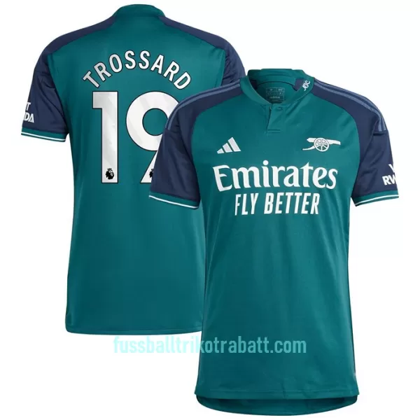 Günstige Arsenal Trossard 19 Herrentrikot Ausweich 2023/24 Kurzarm