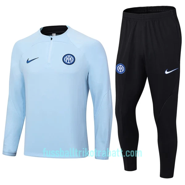 Inter Mailand Sweatshirts Anzüge 2023/24 Viertelreißverschluss Blaue