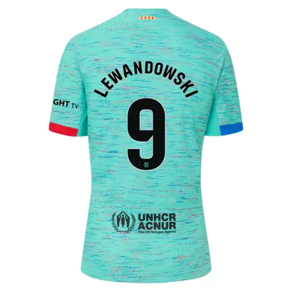 Günstige FC Barcelona Lewandowski 9 Kindertrikot Ausweich 2023/24 Kurzarm