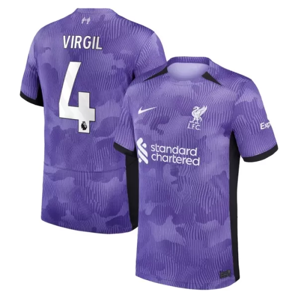 Günstige Liverpool Virgil 4 Herrentrikot Ausweich 2023/24 Kurzarm