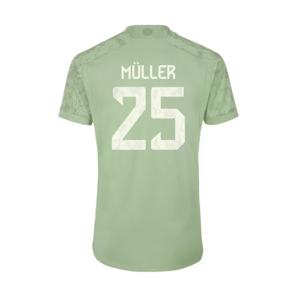 Günstige FC Bayern München Muller 25 Kindertrikot Ausweich 2023/24 Kurzarm