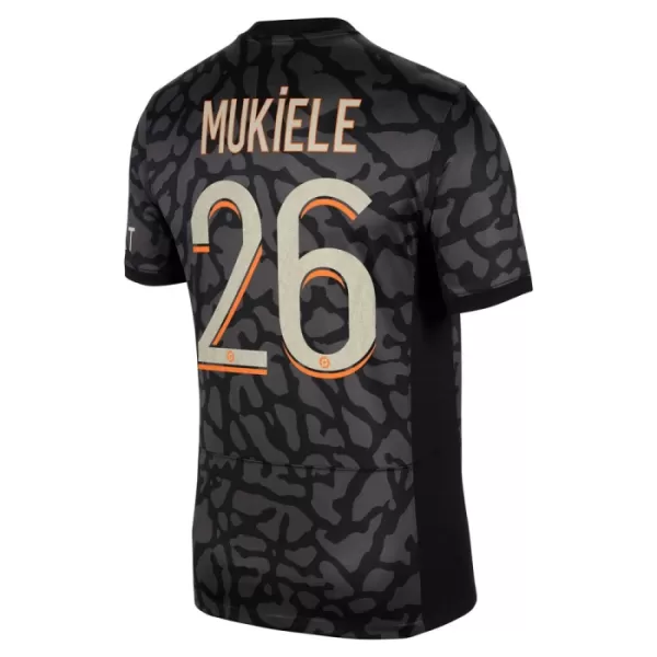 Günstige Paris Saint-Germain Mukiele 26 Herrentrikot Ausweich 2023/24 Kurzarm