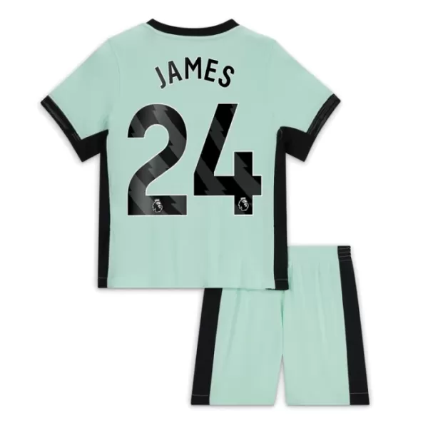 Günstige Chelsea James 24 Kindertrikot Ausweich 2023/24 Kurzarm