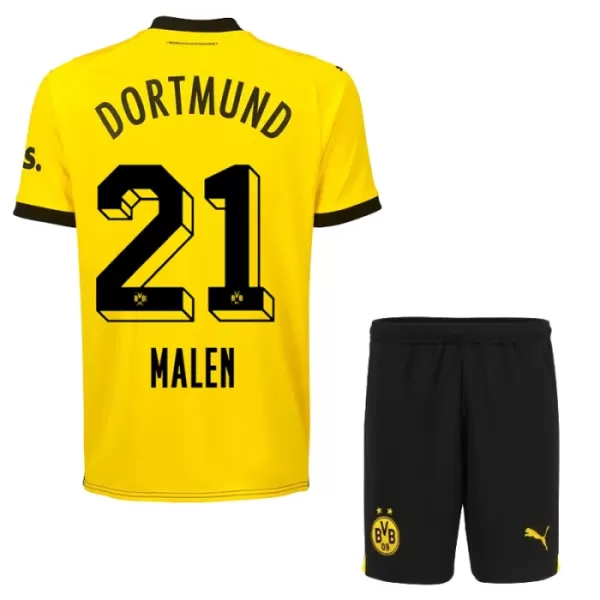 Günstige Borussia Dortmund Malen 21 Kindertrikot Heim 2023/24 Kurzarm