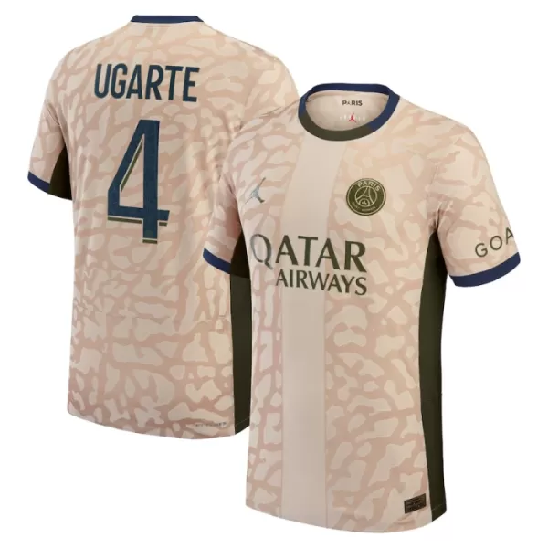 Günstige Paris Saint-Germain Manuel Ugarte 4 Herrentrikot Vierte Jordan 2023/24 Kurzarm