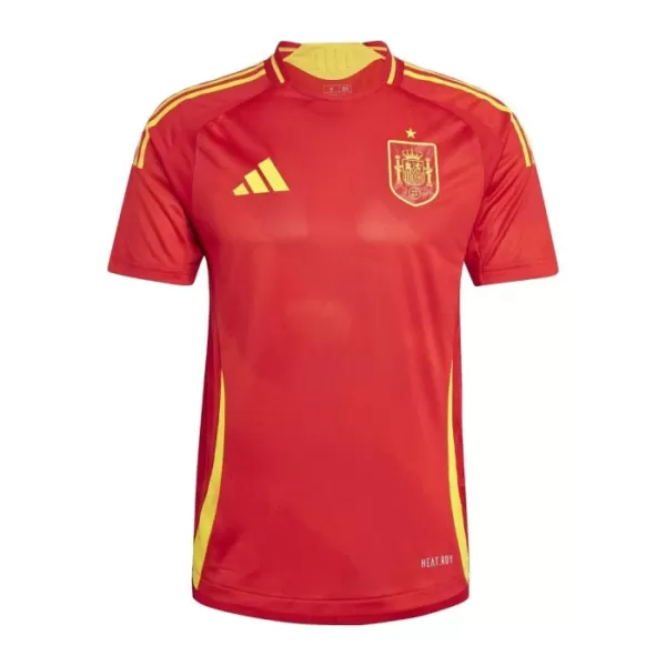 Günstige Spanien Herrentrikot Heim EURO 2024 Kurzarm