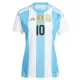 Günstige Argentinien Messi 10 Damentrikot Heim 2024 Kurzarm