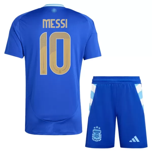 Günstige Argentinien Messi 10 Kindertrikot Auswärts 2024 Kurzarm