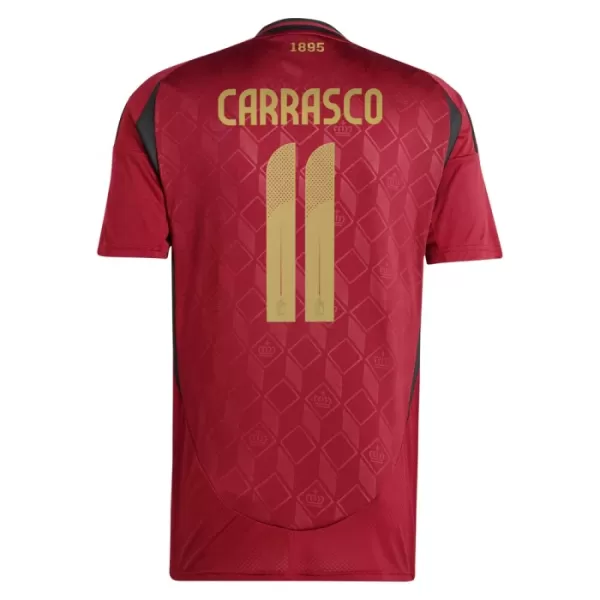 Günstige Belgien Carrasco 11 Herrentrikot Heim EURO 2024 Kurzarm