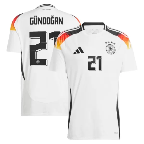 Günstige Deutschland Gundogan 21 Herrentrikot Heim EURO 2024 Kurzarm