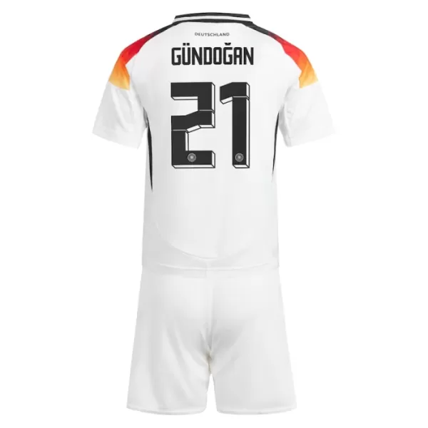 Günstige Deutschland Gundogan 21 Kindertrikot Heim EURO 2024 Kurzarm